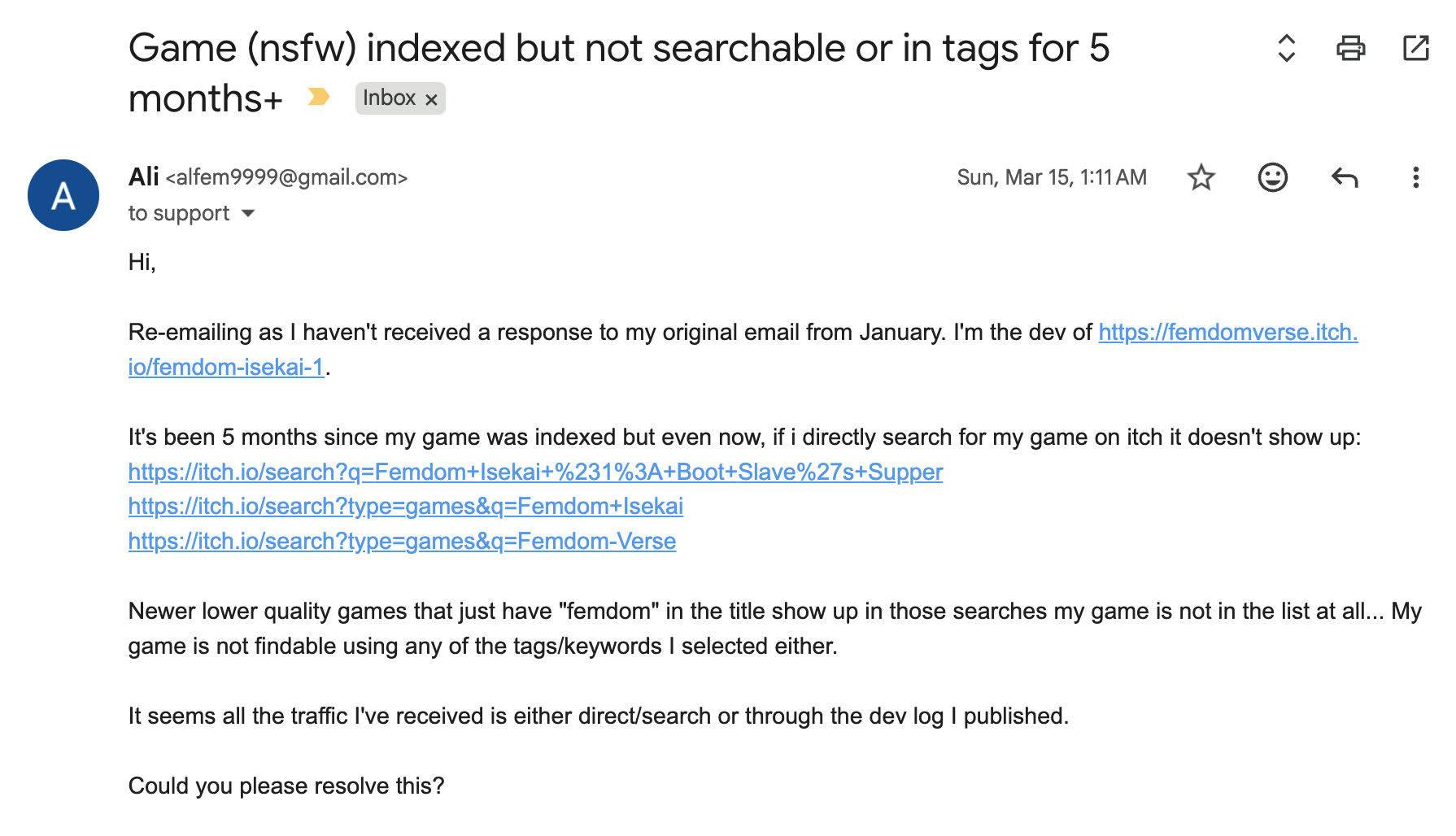 Itch screenshot 2